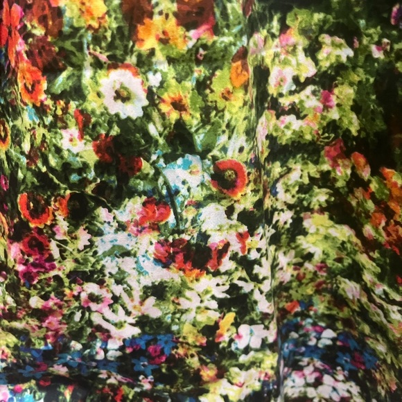 ESHAKTI Floral Sundress Lace Embroidery Trim Chest Ruched Waist 3X Maxi EUC - Picture 5 of 7